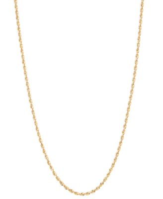 Macy's - Lightweight Rope Link 18" Chain Necklace in 10k Gold