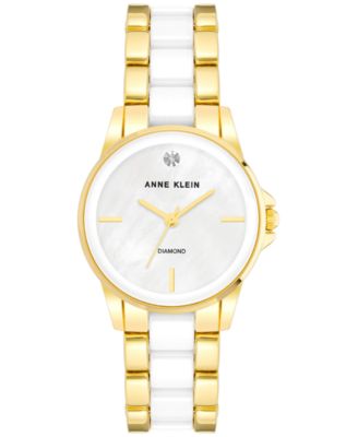 Anne Klein - Women's Ceramic & Metal Bracelet Watch 30mm