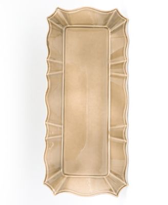 Euro Ceramica - CHLOE RECTANGULAR TRAY IN TURQUOISE