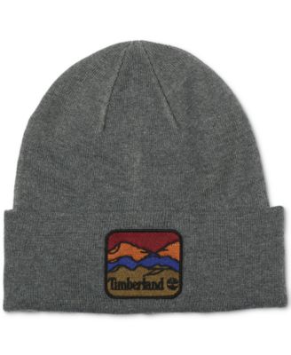 Timberland - Men's Embroidered Mountain Logo Patch Beanie