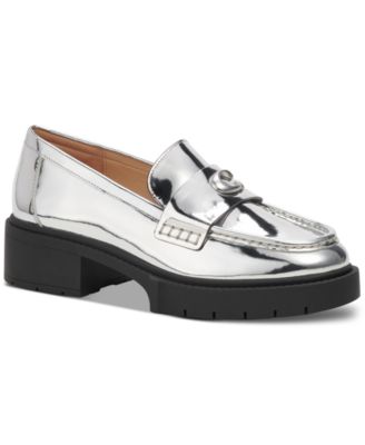 COACH - Women's Leah Platform Lug-Sole Block-Heel Loafers