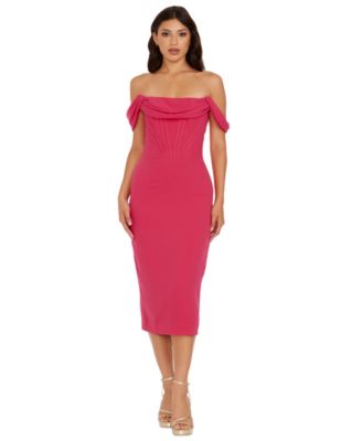 Dress the Population - Women's Vickie Off-The-Shoulder Dress