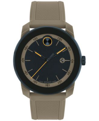 Movado - Men's Swiss Bold TR90 Gray Silicone Strap Watch 42mm