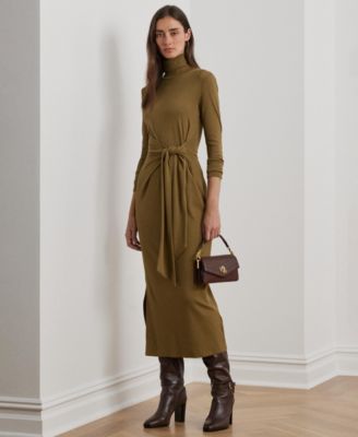 Lauren Ralph Lauren - Women's Tie-Front Turtleneck Dress