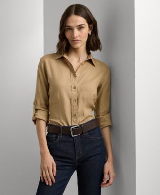 Lauren Ralph Lauren - Petite Relaxed-Fit Linen Shirt