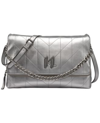 KARL LAGERFELD PARIS - Lavande Leather Shoulder Bag