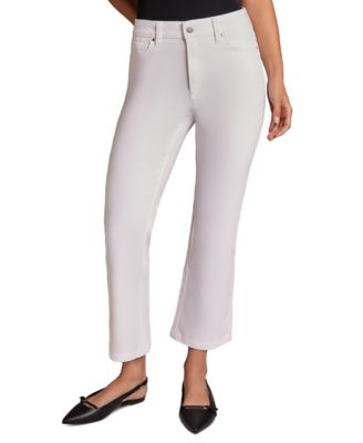 Jones New York - Petite High Rise Kick Flare Cropped Jeans
