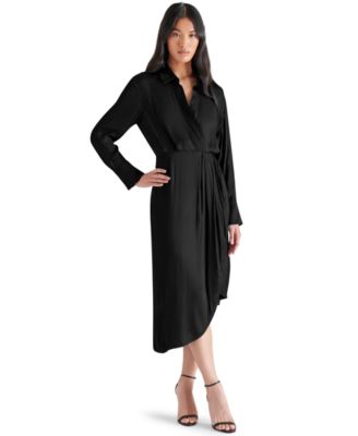 Steve Madden - Women's Martina Asymmetrical-Hem Wrap Dress