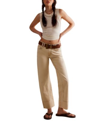 Free People - Women's Risk Taker Barrel-Leg Jeans