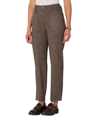 Democracy - Petite Ponte High-Rise Ankle Pants