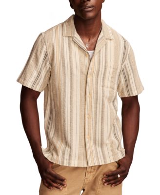 Lucky Brand - Men's Camp Collar Stripe Shirt