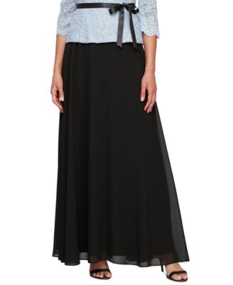 Alex Evenings - Petite Chiffon Maxi Skirt