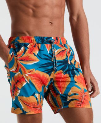 Original Penguin - Men's Tropical Leaf Swim Shorts