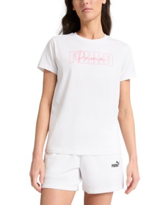 Puma - Women's Essential Cotton Admire Script-Logo T-Shirt