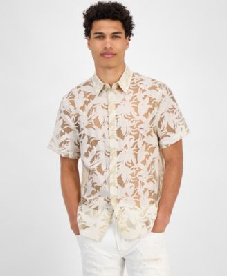 GUESS - Men's Regular-Fit Devore Floral Shirt