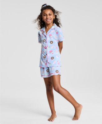 Max & Olivia - Big Girls Donut-Print Pajama Set