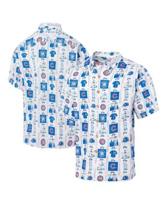 Reyn Spooner - Men's White Chicago Cubs Champions Scenic Button-Up Shirt