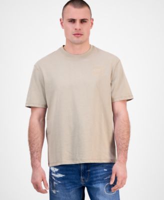 GUESS - Men's Relaxed Fit Short Sleeve Chest Patch Crewneck T-Shirt