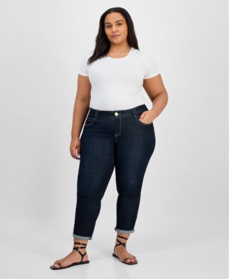 Democracy - Trendy Plus Size AbSolution Ankle Skimmer Jeans