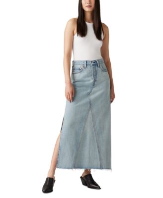 Levi's - Women's Cotton Iconic Side-Slit Maxi Skirt