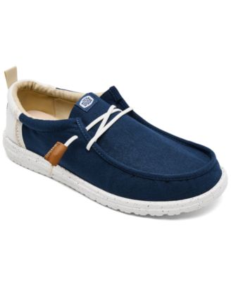 Hey Dude - Men's Wally Craft Linen Casual Moccasin Sneakers from Finish Line