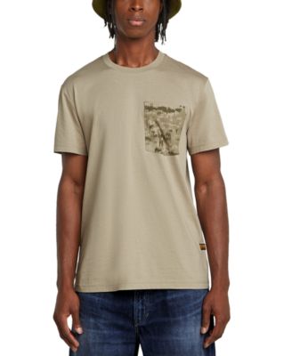 G-Star Raw - Men's Straight Fit Shadow Woven Camo Pocket T-Shirt