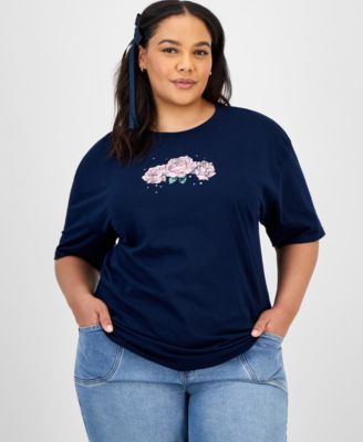 Rebellious One - Trendy Plus Size Good Vibes T-Shirt