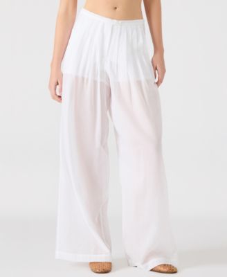 Steve Madden - Women's Reeve Cotton Wide Leg Pants