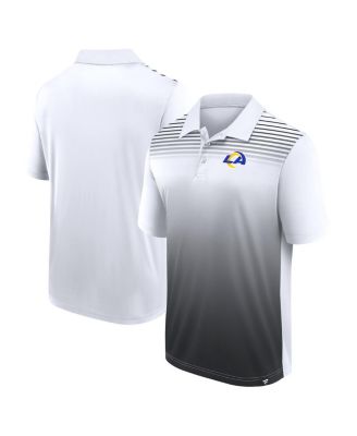 Logo Athletic - Men's White/Black Los Angeles Rams Sandlot Game Polo Shirt