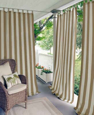 Elrene Home Fashions - Highland Stripe Indoor/Outdoor 50" x 84" Panel