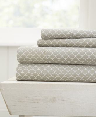 ienjoy Home - The Farmhouse Chic Premium Ultra Soft Pattern 4 Piece Sheet Set by Home Collection - Full