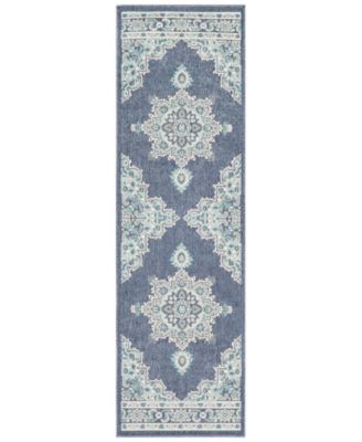 Livabliss - Alfresco ALF-9670 Charcoal 2'3" x 7'9" Runner Area Rug