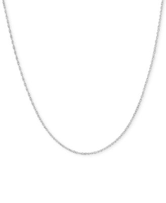 Macy's - Fine Rope 20" Chain Necklace in 14k White Gold