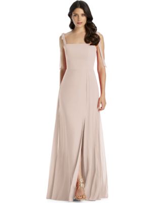 Dessy Collection - Tie-Strap Chiffon Gown