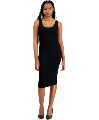 Bar III - Petite Scoop-Neck Sleeveless Jersey Midi Dress
