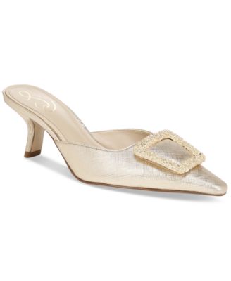 Sam Edelman - Women's Brit Embellished-Buckle Dress Mules