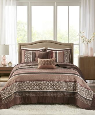 Madison Park - Princeton 5-Pc Queen Jacquard Bedspread Set