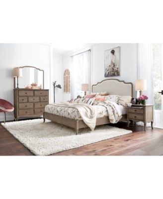 Furniture - Provence Upholstered Full Bed 3-Pc. Set (Bed, Nightstand & Dresser)