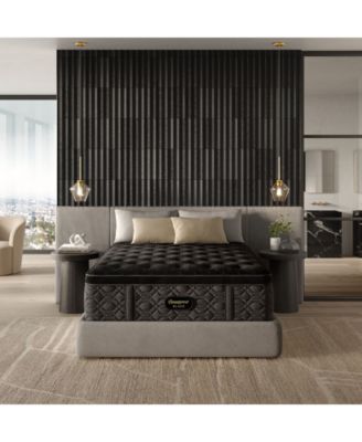Beautyrest - Black Series Three 16.25" Medium Pillowtop Mattress Set - Queen Split