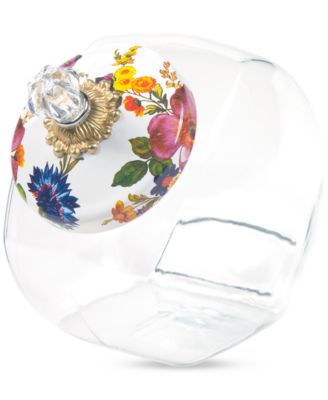 MacKenzie-Childs - Flower Market Glass Cookie Jar