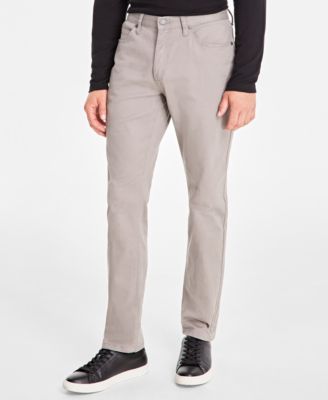 Alfani - Men's Five-Pocket Straight-Fit Twill Pants