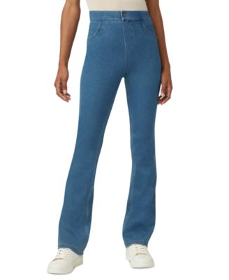 Hue - Women's High-Rise Denim Baby Bootcut Leggings