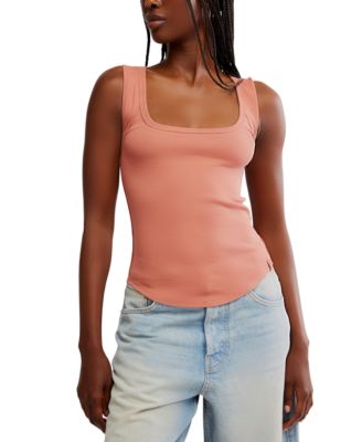 Free People - Women's Hummingbird Square-Neck Tank Top