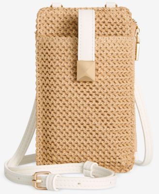 I.N.C. International Concepts - Devvi Straw Phone Crossbody