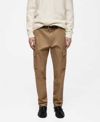 MANGO - Men's EU Regular Fit Cotton Cargo Pants