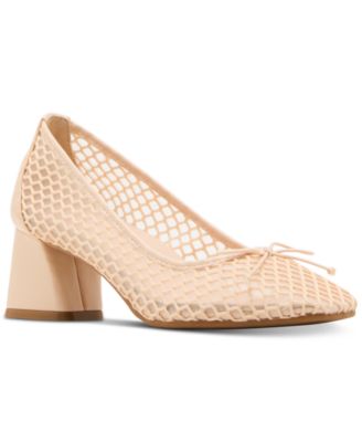 Madden Girl - Emily Mesh Block-Heel Ballet Pumps