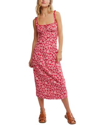 Free People - Women's Lucinda Printed Midi Dress