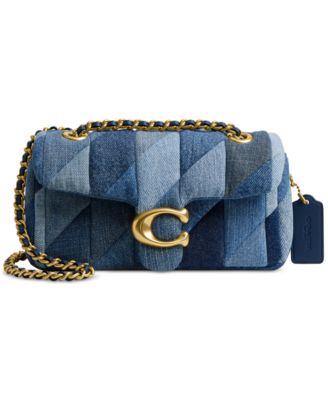 COACH - Tabby Mini Denim Shoulder Bag 20 with Patchwork Quilting