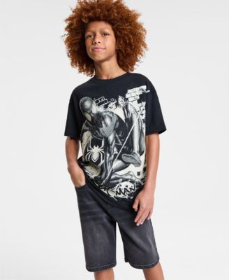 Spider-Man - Big Boys Miles Morales Jumbo Graphic Short-Sleeve T-Shirt