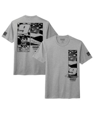 Hendrick Motorsports Team Collection - Men's Heather Gray Chase Elliott NAPA Flag T-Shirt